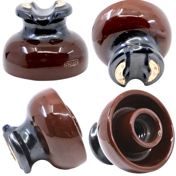 Railroad Insulators Vintage Ceramic & Glass [Lot of 7] - Picture 3 of 10